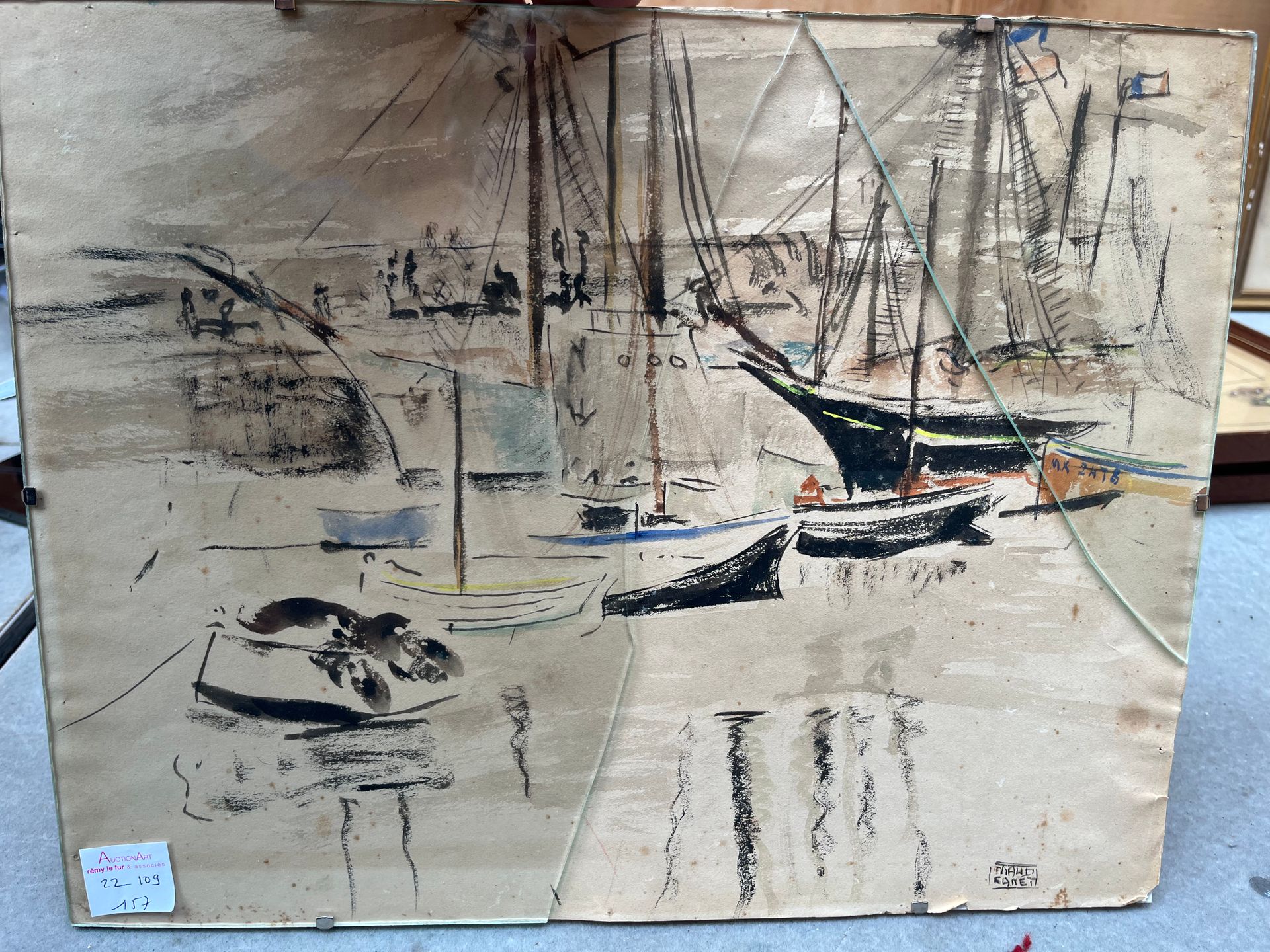 Maud CANET Maud CANET
Study of sailing ships
Watercolor signed lower right
31 x &hellip;