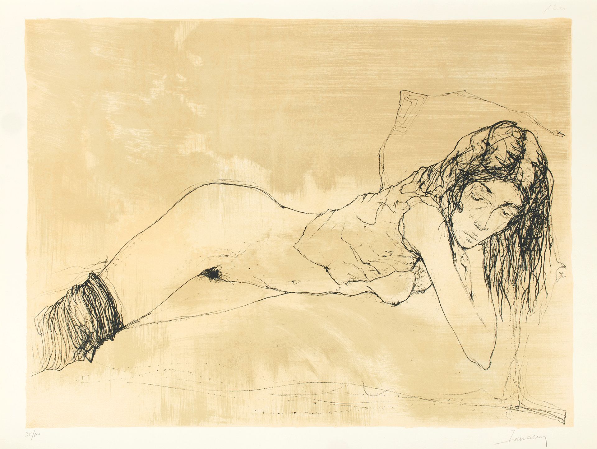 Jean JANSEM 让-扬森
La Femme, une femme, 套装10张石版画，1975年，石版画，约67 x 50厘米，边距约75 x 56厘米&hellip;