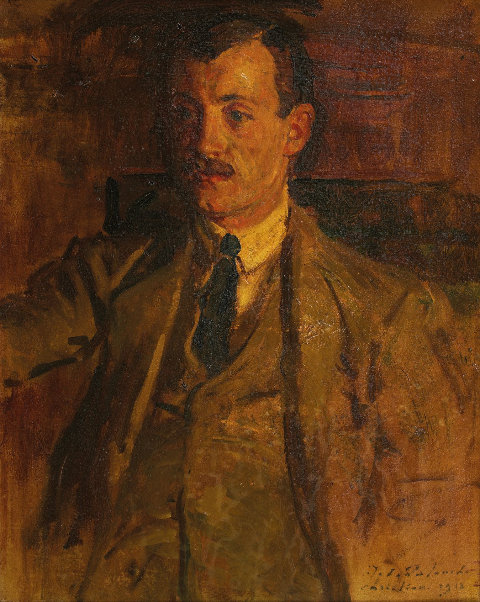 Jacques-Émile BLANCHE (1861-1942) Jacques-Émile BLANCHE (1861-1942)
一个男人的肖像，1912&hellip;
