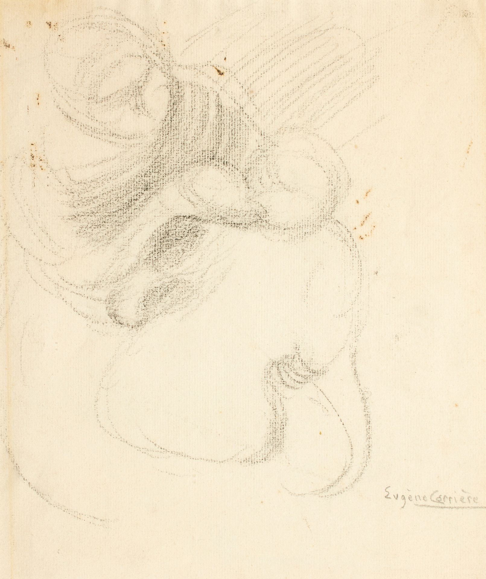 Eugène CARRIERE (1849-1906) Eugène CARRIERE (1849-1906)
Maternity.
Pencil drawin&hellip;