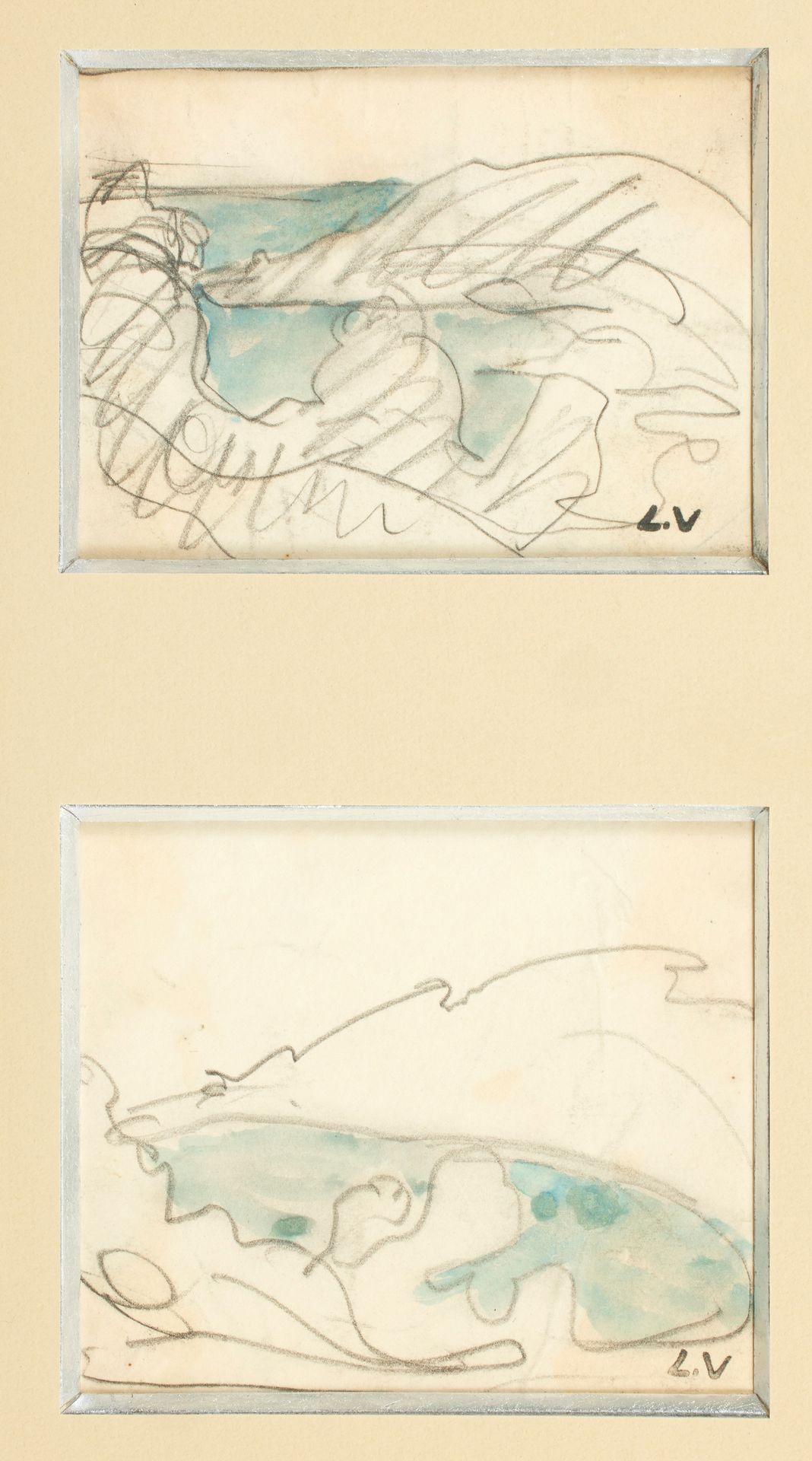 Louis VALTAT (1869-1952) Louis VALTAT (1869-1952)
Mer et rochers.
Deux dessins a&hellip;