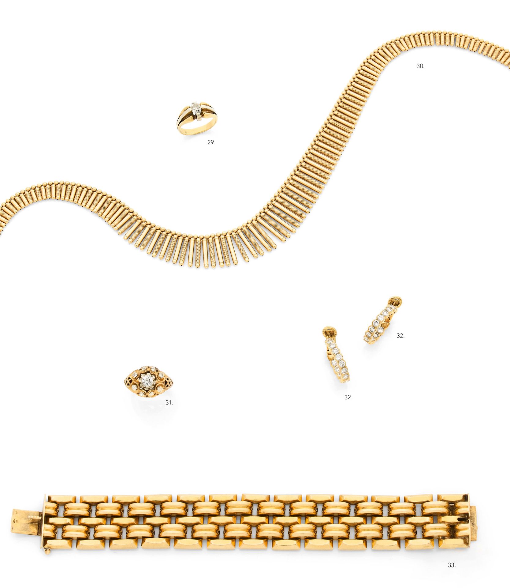 Bague Anello 
Anello in oro 18 carati (750) con volute incastonate di diamanti r&hellip;