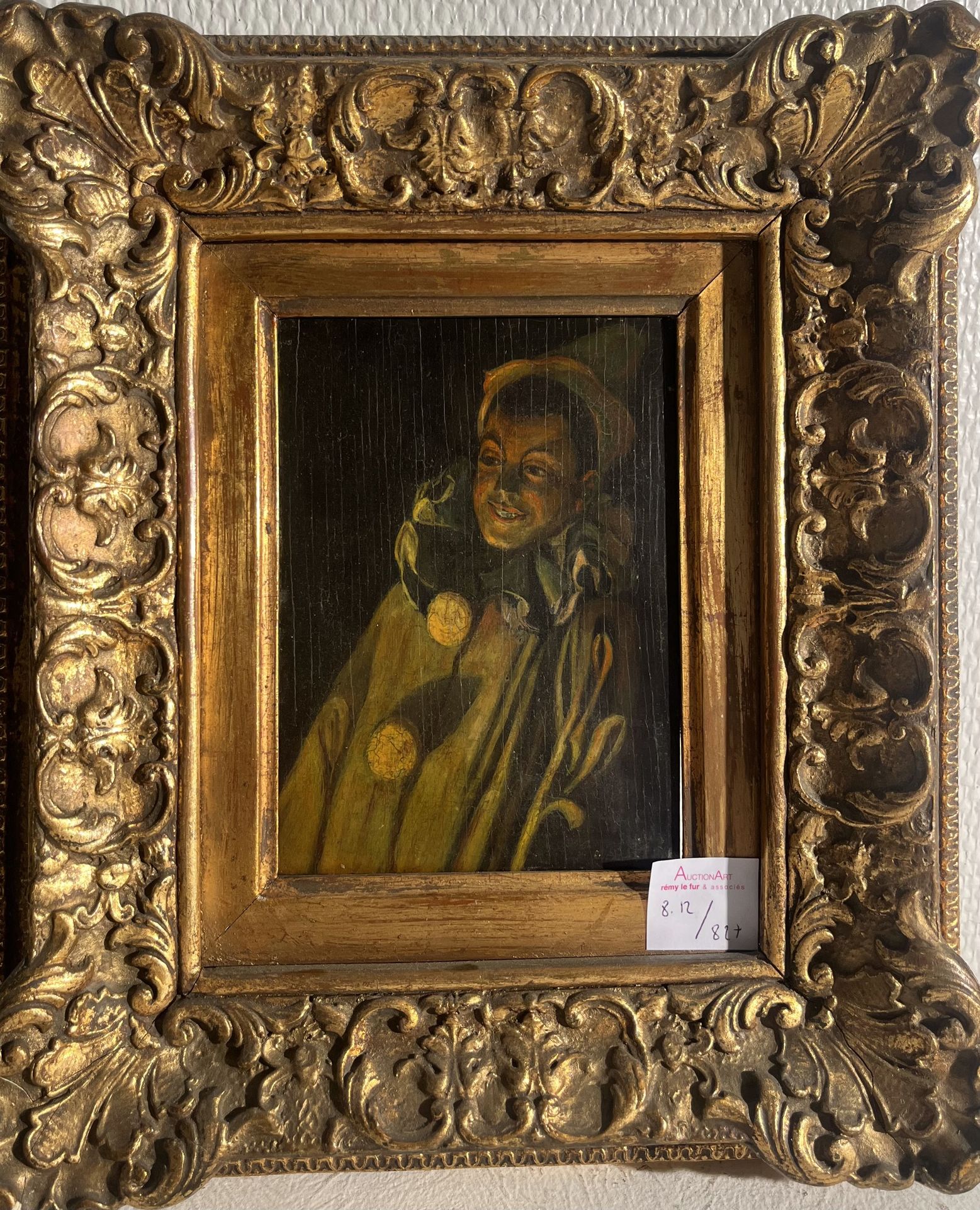 Null 法国画派，19 世纪早期
黑影中的皮耶罗
油画