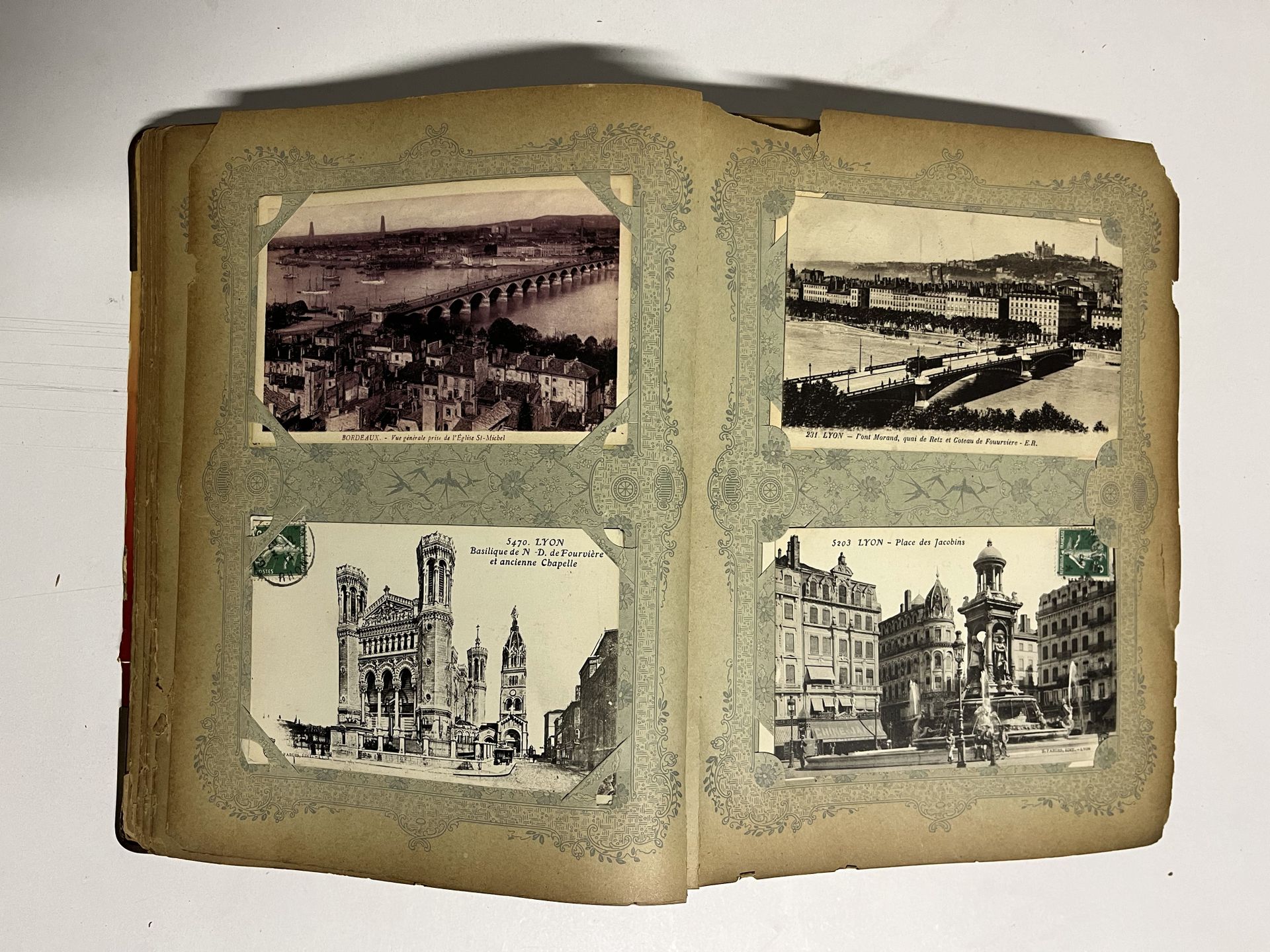 Null Album de cartes postales des villes de France fin du XIXème siècle - début &hellip;