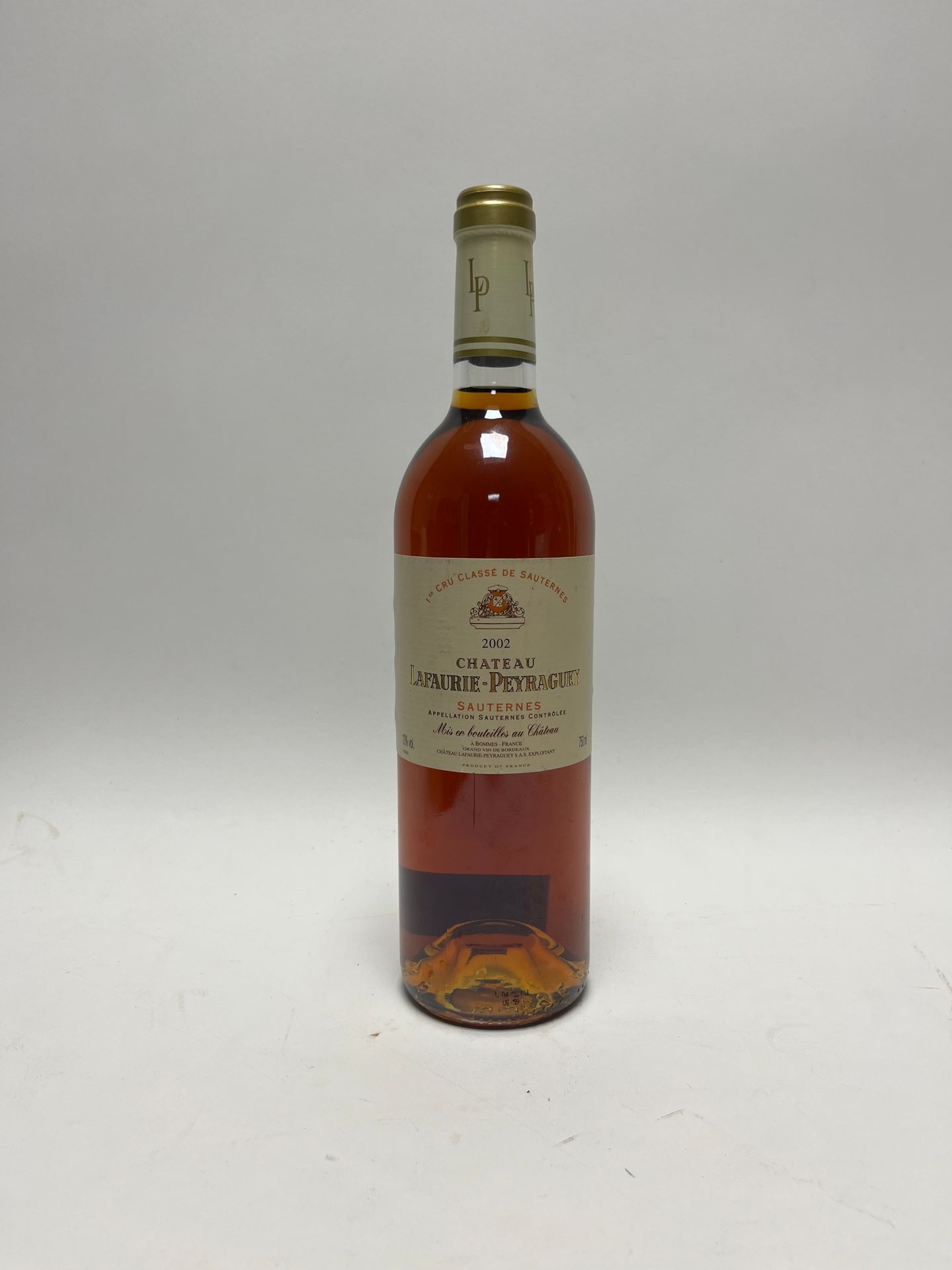Null 1 bouteille Château Lafaurie Peyraguey 2002 Sauternes, étiquette très légèr&hellip;