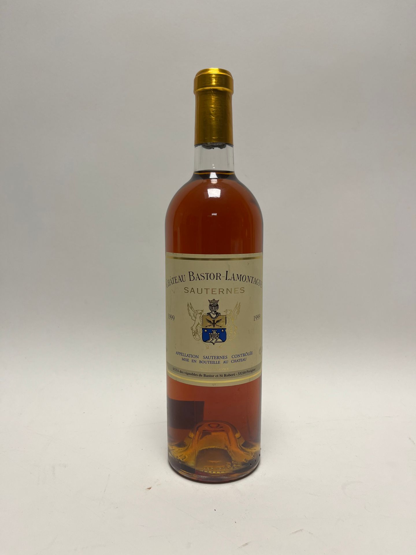 Null 1 bouteille Château Bastor-Lamontagne 1999 Sauternes, niveau : bas goulot, &hellip;