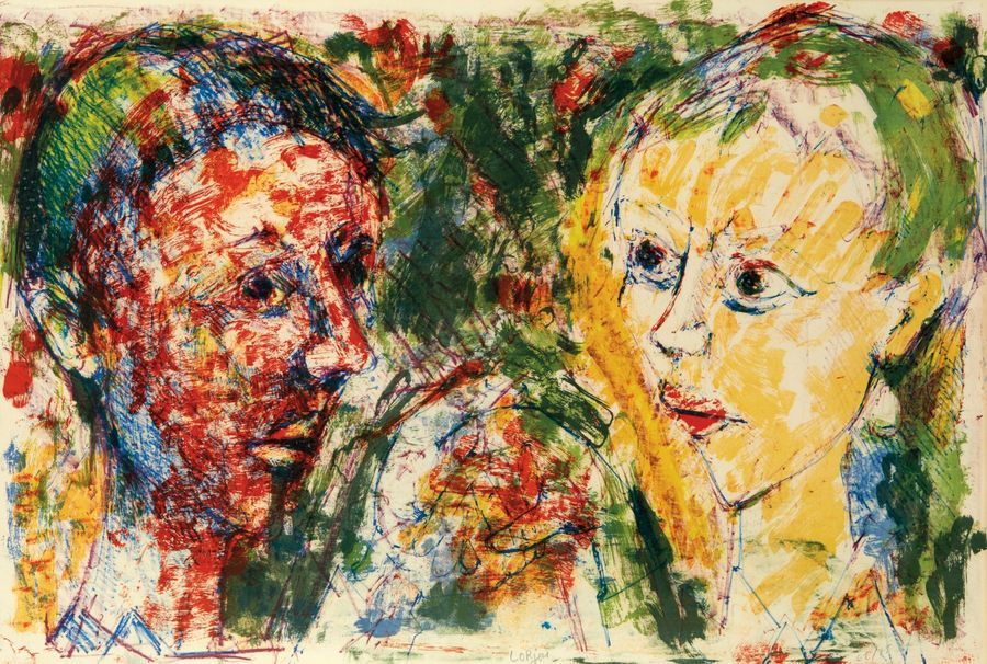 Bernard LORJOU (1908-1986) Bernard LORJOU (1908-1986)

Deux visages, lithographi&hellip;
