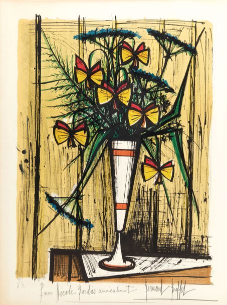 Bernard Buffet BERNARD BUFFET

Les Fleurs papillons, 1970, lithographie, 64 x 48&hellip;