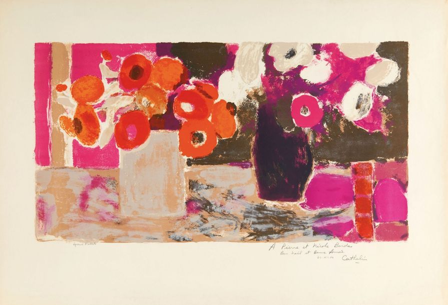 Bernard CATHELIN BERNARD CATHELIN

Fleurs, 1969, lithographie, 45 x 84,5 cm, mar&hellip;