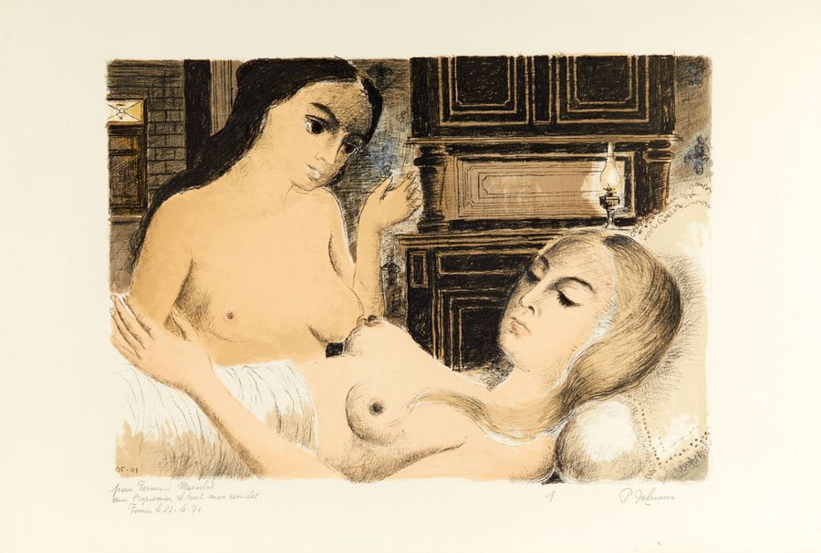 Paul DELVAUX PAUL DELVAUX

Le Sommeil II, 1970, lithographie, 45 x 65,5 cm, marg&hellip;