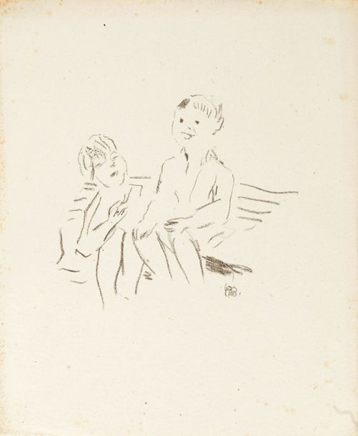PIERRE BONNARD PIERRE BONNARD

Deux enfants sur un banc, 1945, lithographie, 16 &hellip;