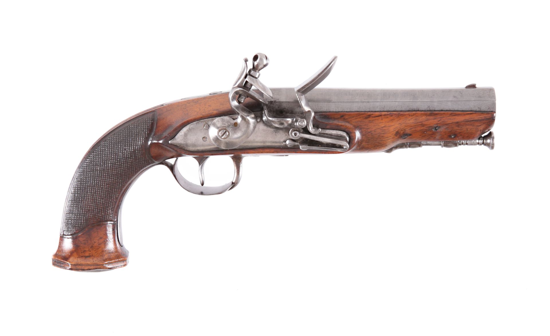 A Flintlock Pistol for Officer, Liège, ca. 1800 Steinschlosspistole für Offizier&hellip;