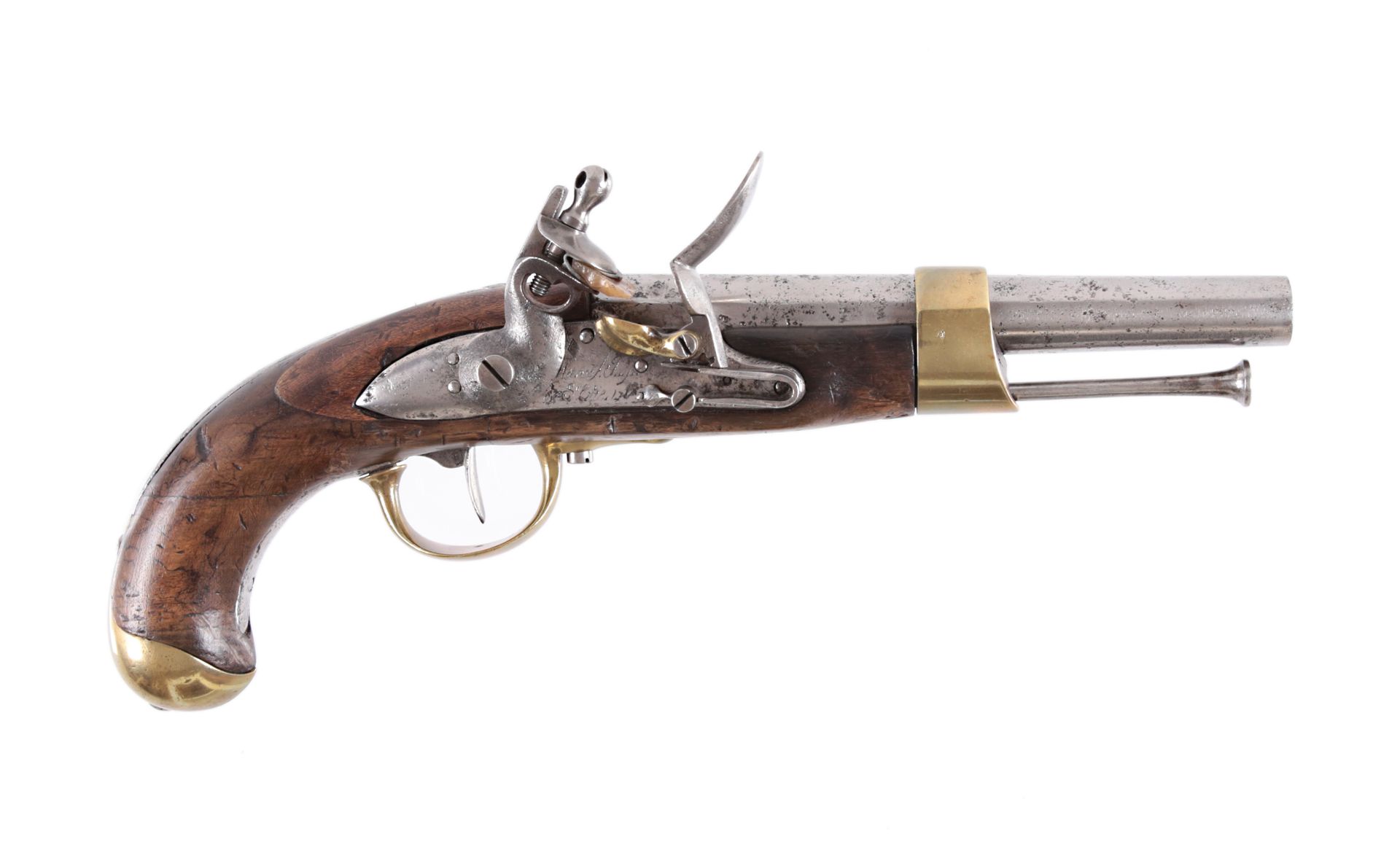 A French Cavalry Flintlock Pistol, Modèle ‘AN XIII' Französische Steinschlosspis&hellip;