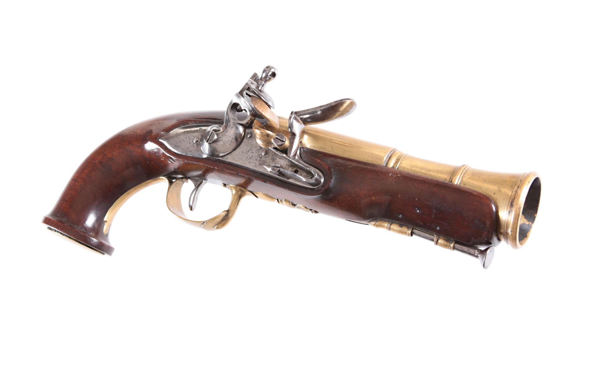 A Rare British Flintlock Pistol, circa 1800 Eine seltene britische Steinschlossp&hellip;