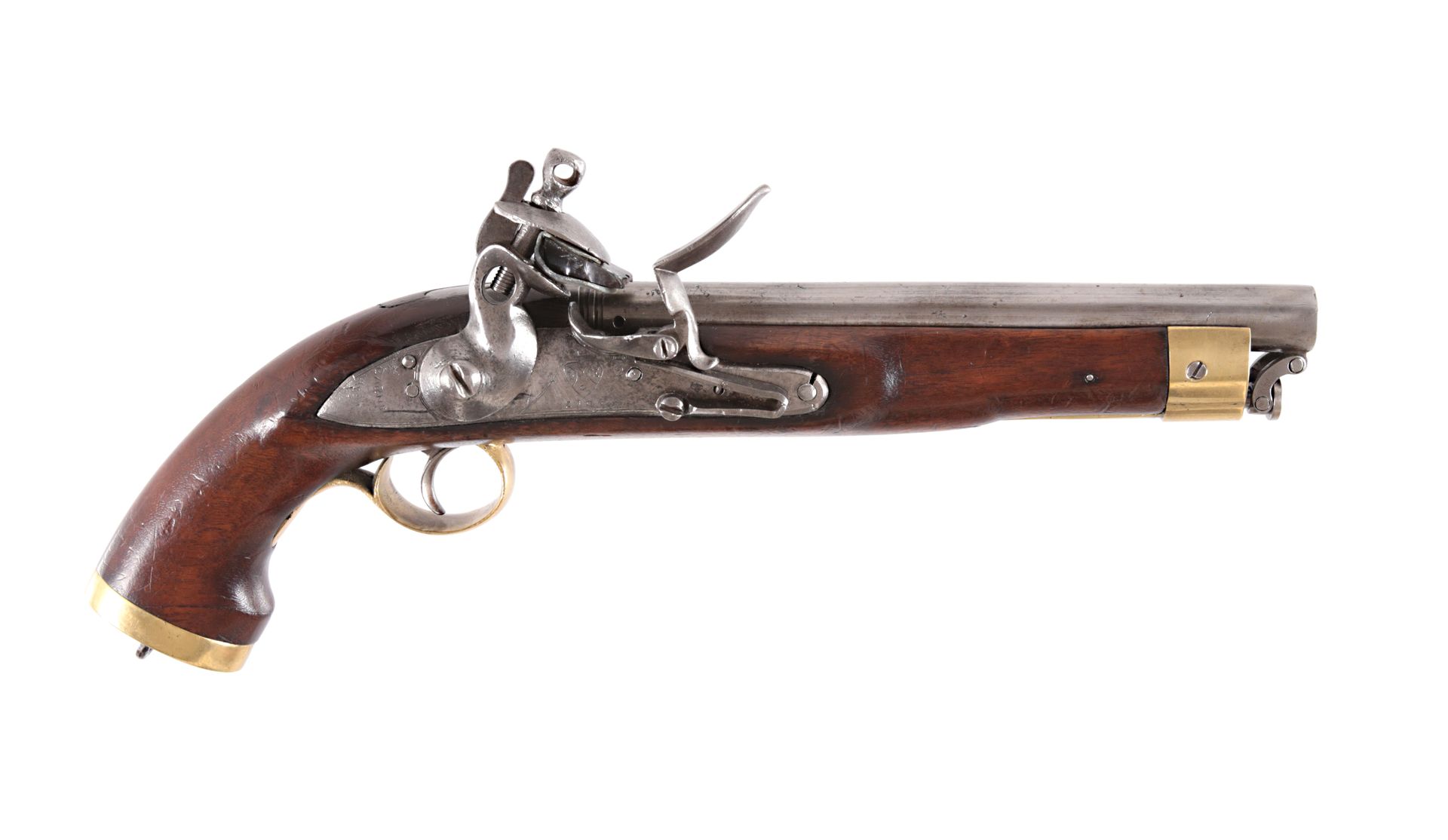 British Cavalry Flintlock Pistol for East India Company, ca. 1804. Pistola a pie&hellip;
