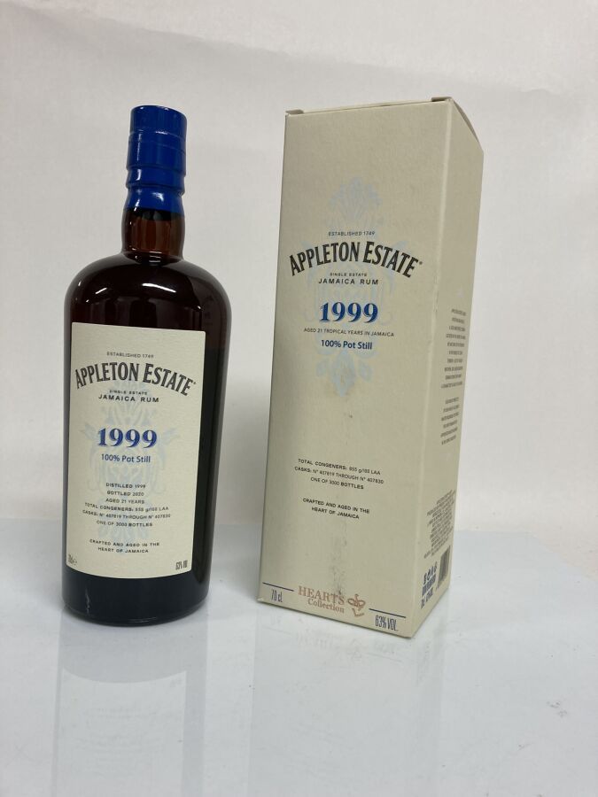 Null 1 Bottle RHUM DE LA JAMAIQUE 21 YEARS OF AGE 1999 Appleton Estate (Case sli&hellip;