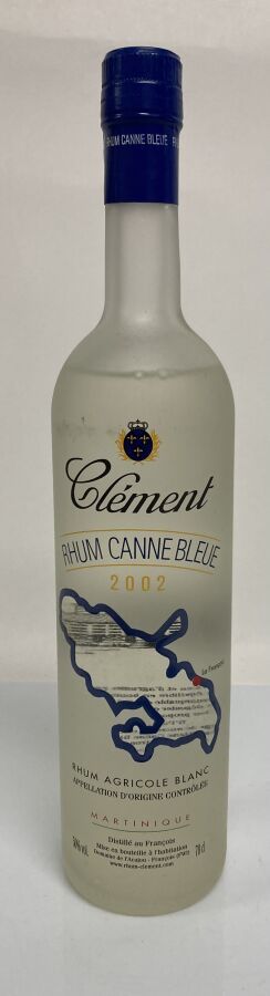 Null 1 Bottiglia RHUM AGRICOLE BLANC DE LA MARTINIQUE "CANNE BLEUE" 2002 Clément&hellip;