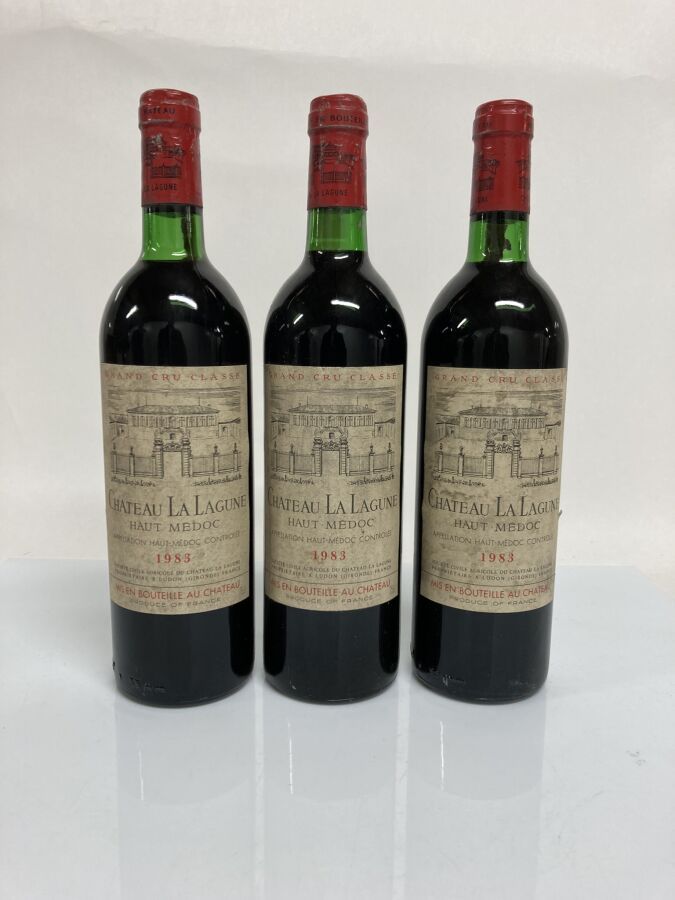 Null 3瓶CHÂTEAU LA LAGUNE 1983 GCC3 Haut-Médoc (1瓶B.G-和1瓶T.L.B+; e.T.H其中1瓶有破损; c.&hellip;