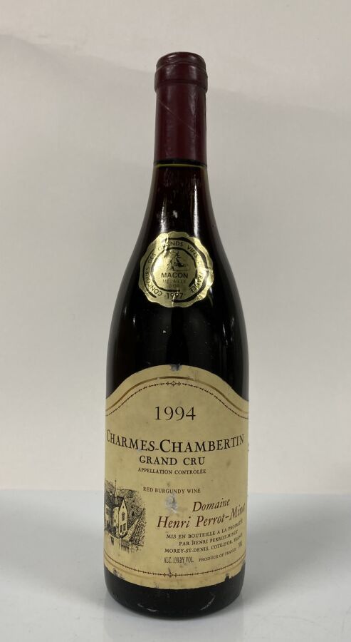 Null 1 Bottle CHARMES-CHAMBERTIN (Grand Cru) 1994 Domaine Henri Perrot-Minot (e.&hellip;