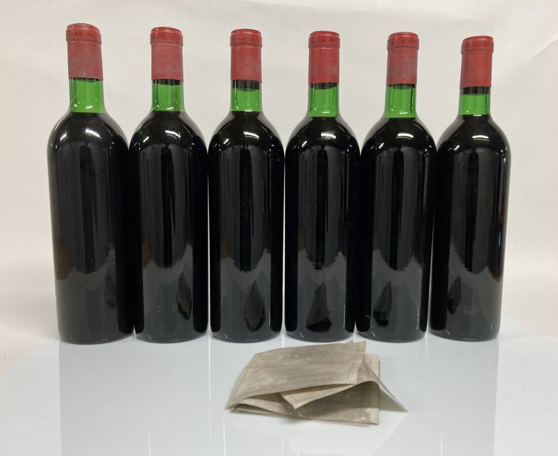 Null 6 Bottles CHÂTEAU MONTROSE 1970 GCC2 Saint-Estèphe (T.L.B- or better; e.T.H&hellip;