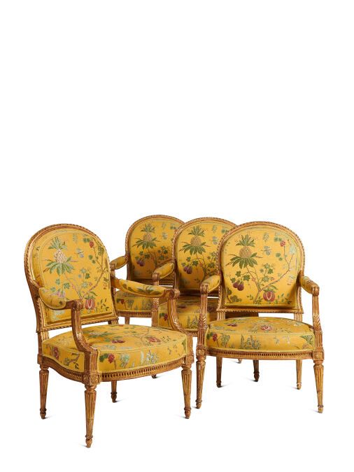 Null PIERRE BERNARD (1730-1788),

Master in Paris in 1766

SET OF FOUR CHAIRS AN&hellip;