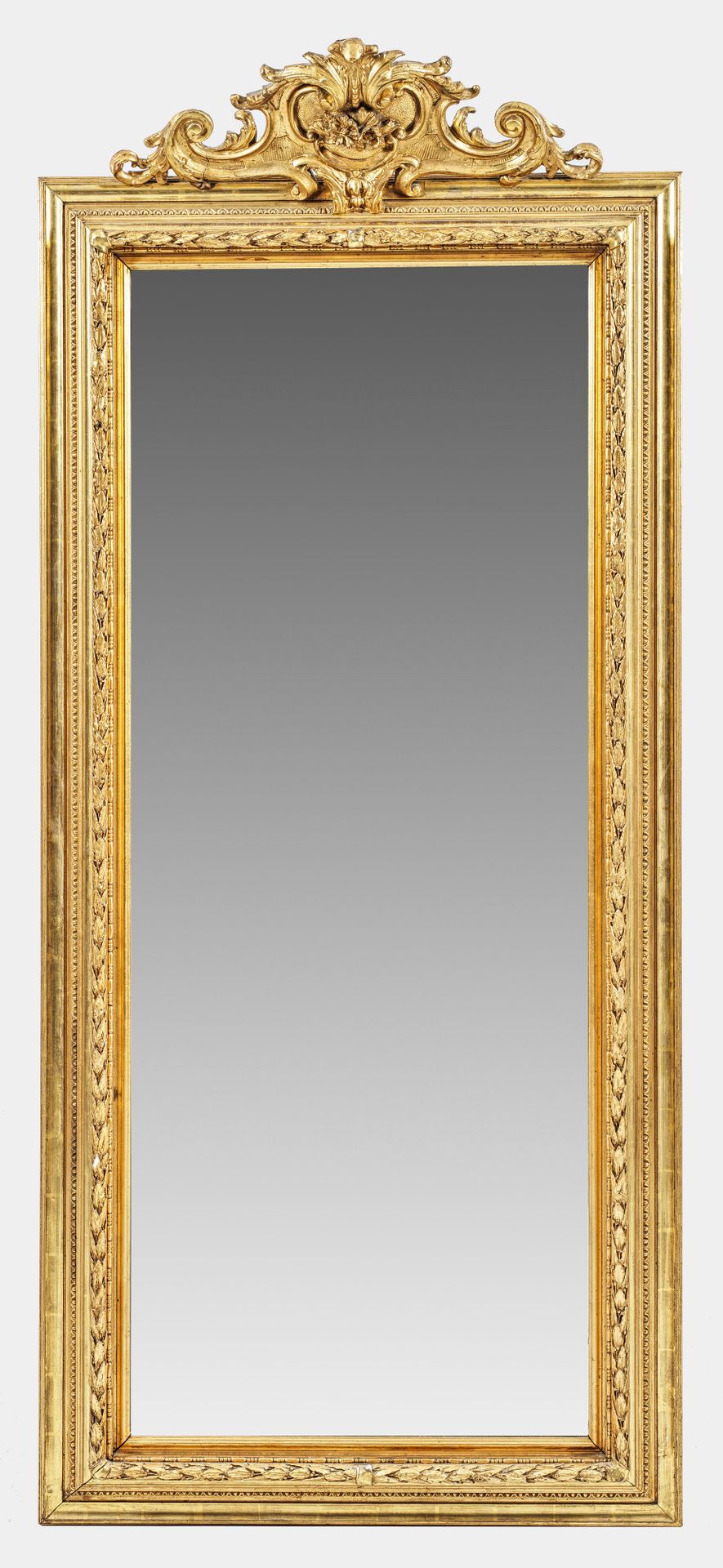 Null Gran espejo de pared Belle Epoque, madera, estucado, engastado y dorado. Al&hellip;