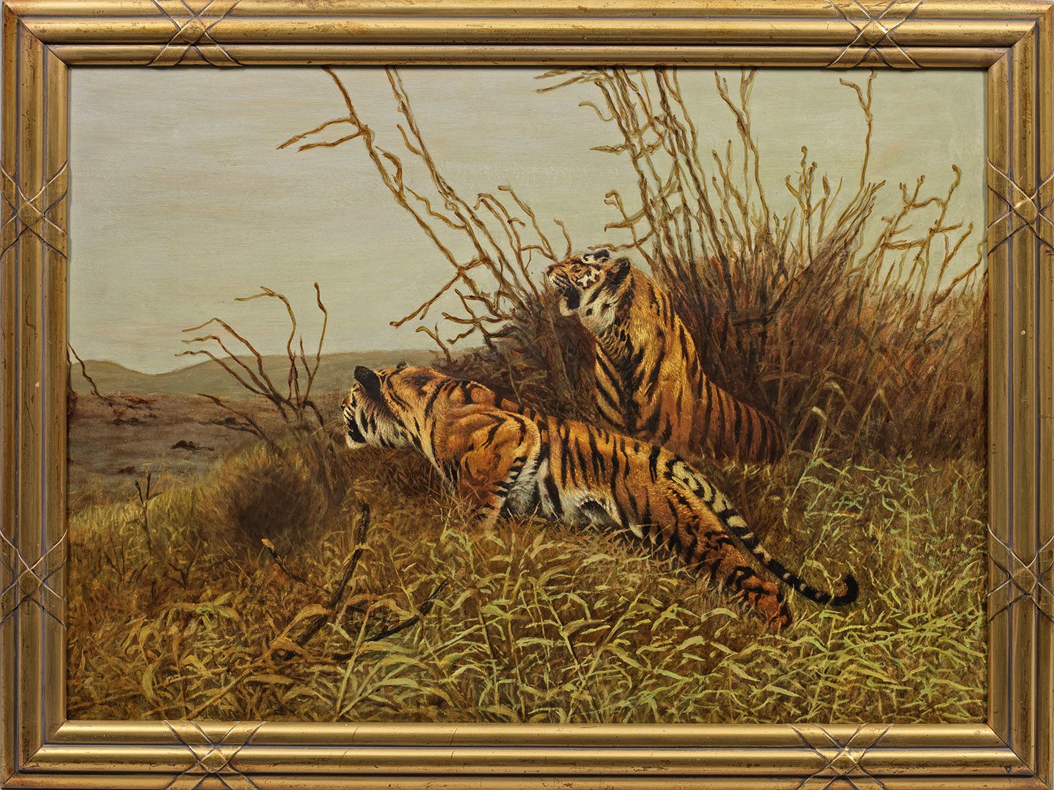 Null Wilhelm Kuhnert (1865 Oppeln - 1926 Flims) after
Tiger couple on the stalk
&hellip;
