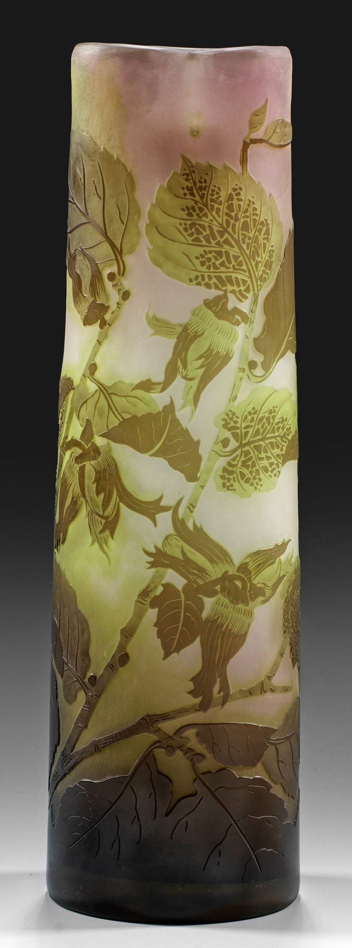 Null Vase d'ornement à décor de branches de noisetier Forme de tige légèrement e&hellip;