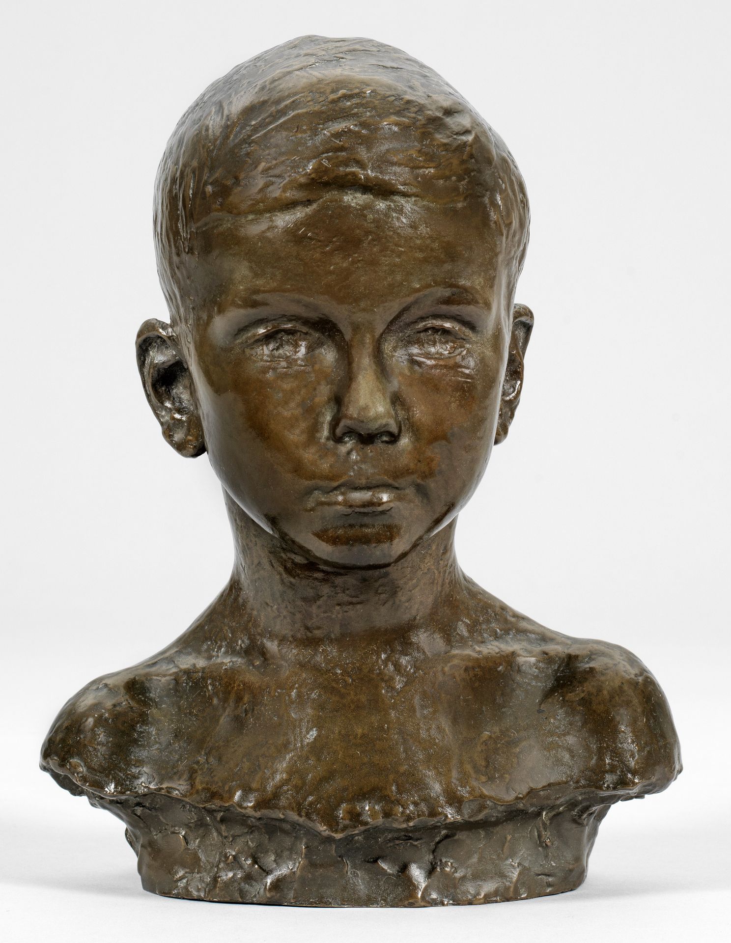 Null Milly Steger (1881 Rheinberg - 1948 Berlin)
Buste de garçon
Bronze, patine &hellip;