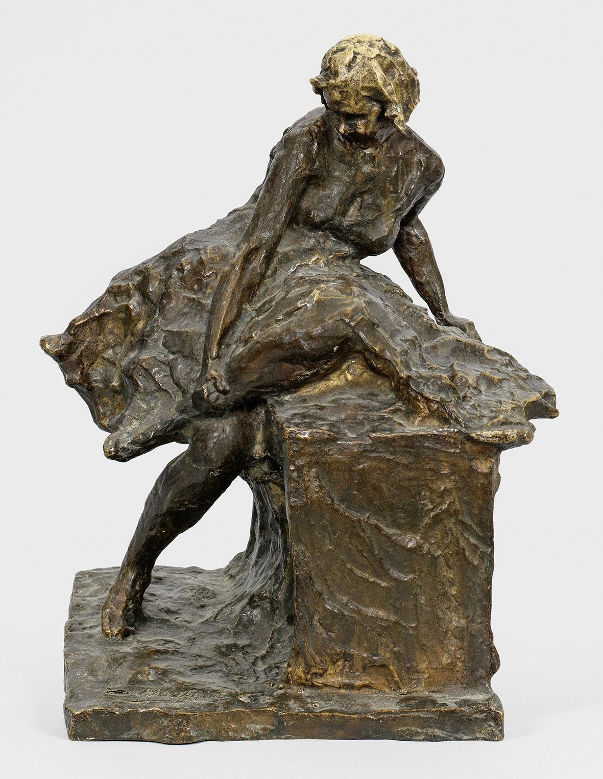 Null Silvio Monfrini (1894 Milan - 1969 Usmate)
Ballerine assise
Bronze, patine &hellip;