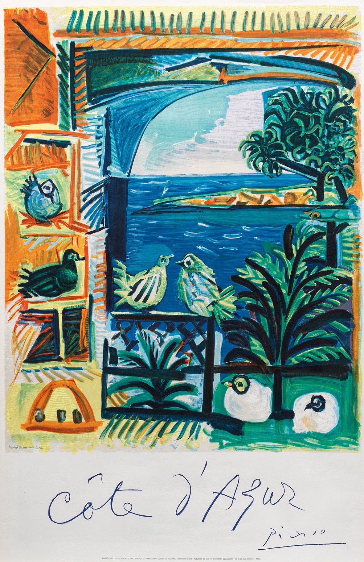 Null Pablo Picasso (1881 Màlaga - 1973 Mougins) d'après
"Côte d'Azur". Titre ori&hellip;