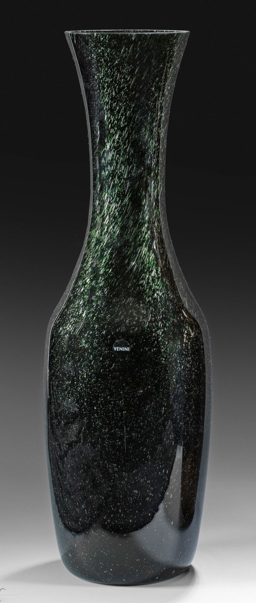 Null Vase à fond "Rugiade" de Venini Forme balustre élancée, corps ovoïde allong&hellip;
