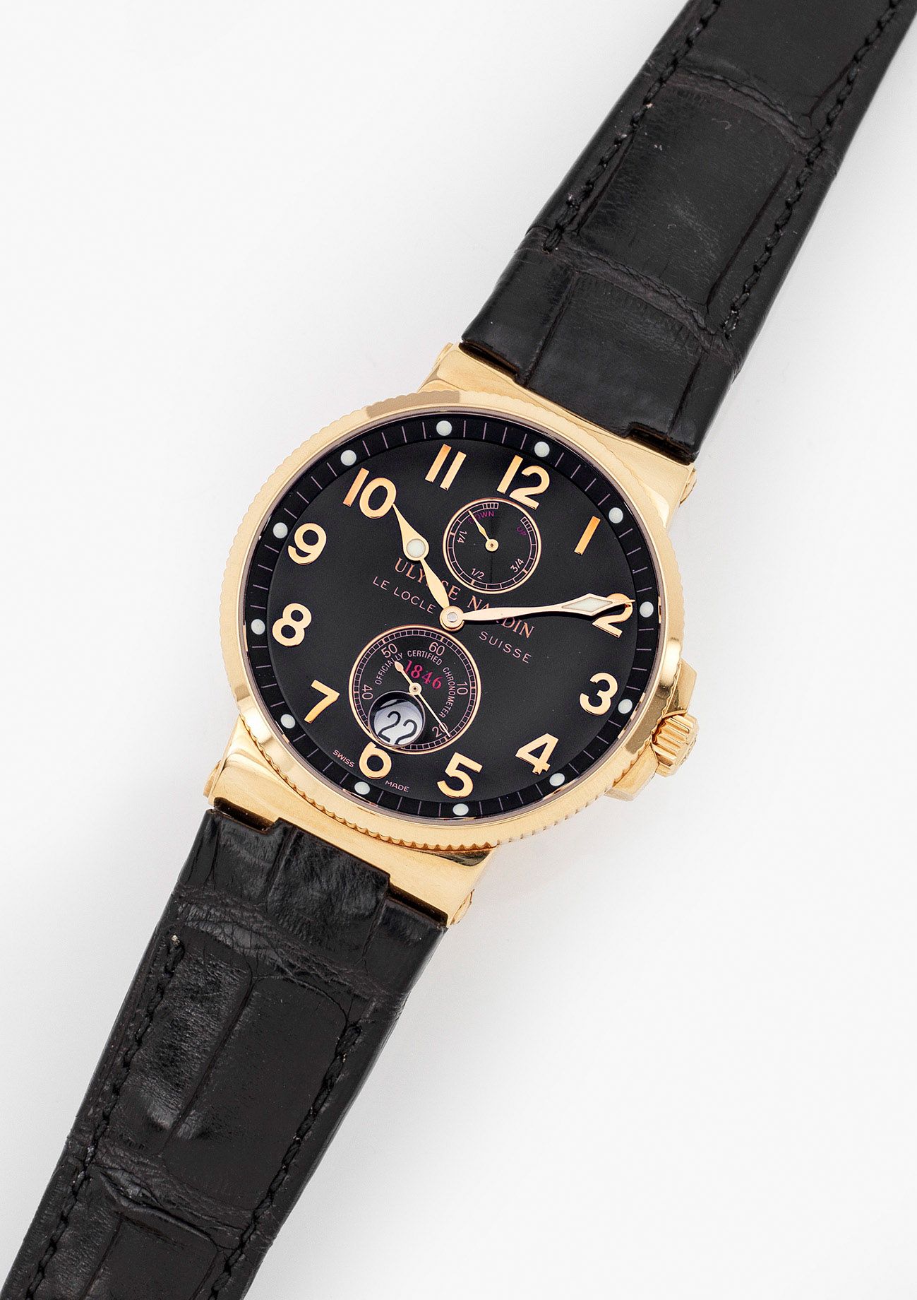 Null Men's wristwatch by Ulysse Nardin-"Marine-Chronometer-1846" from 2004
Round&hellip;