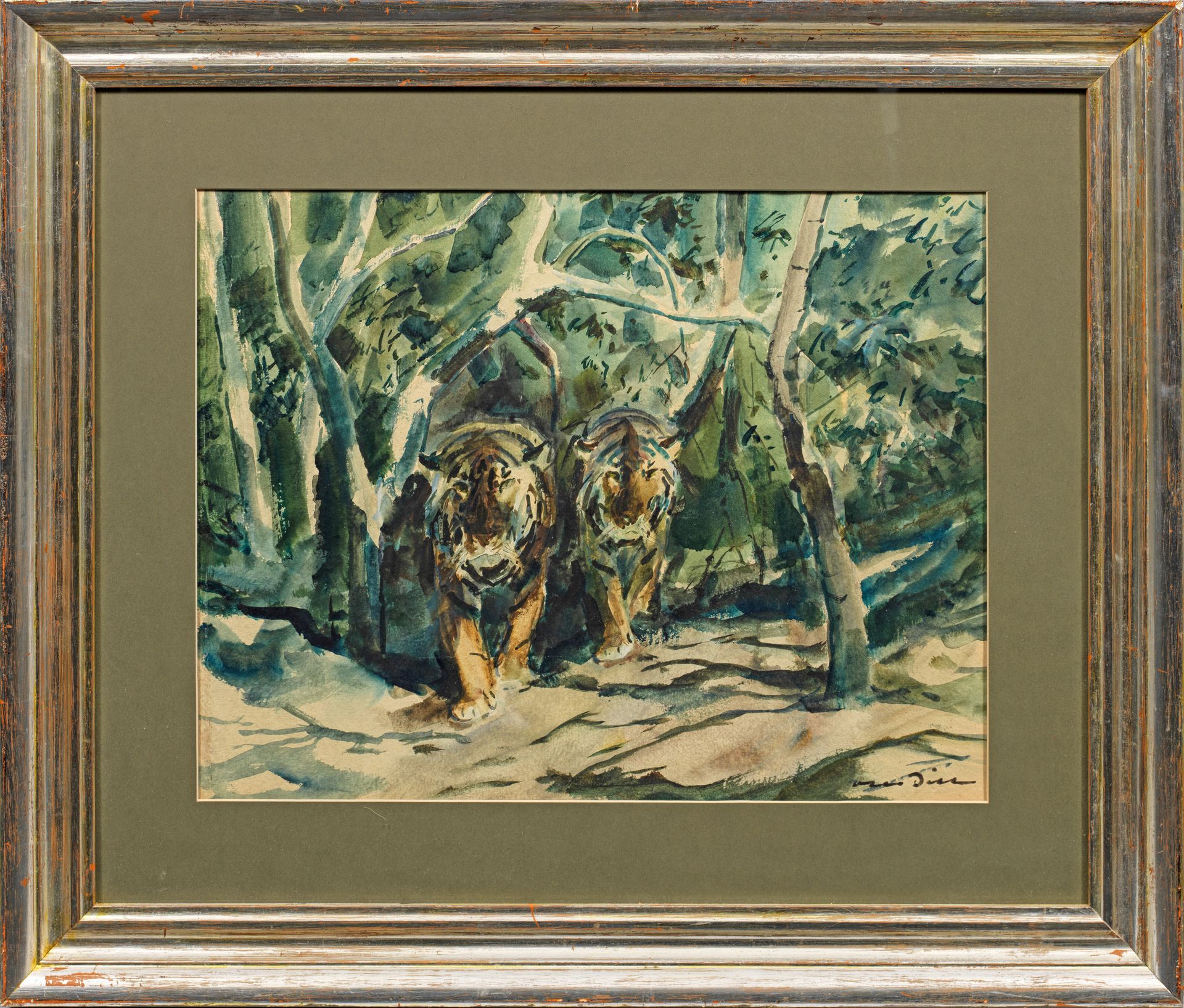 Null Otto Dill (1884 Neustadt a. D. Hardt - 1957 Bad Dürkheim)
Couple de tigres &hellip;