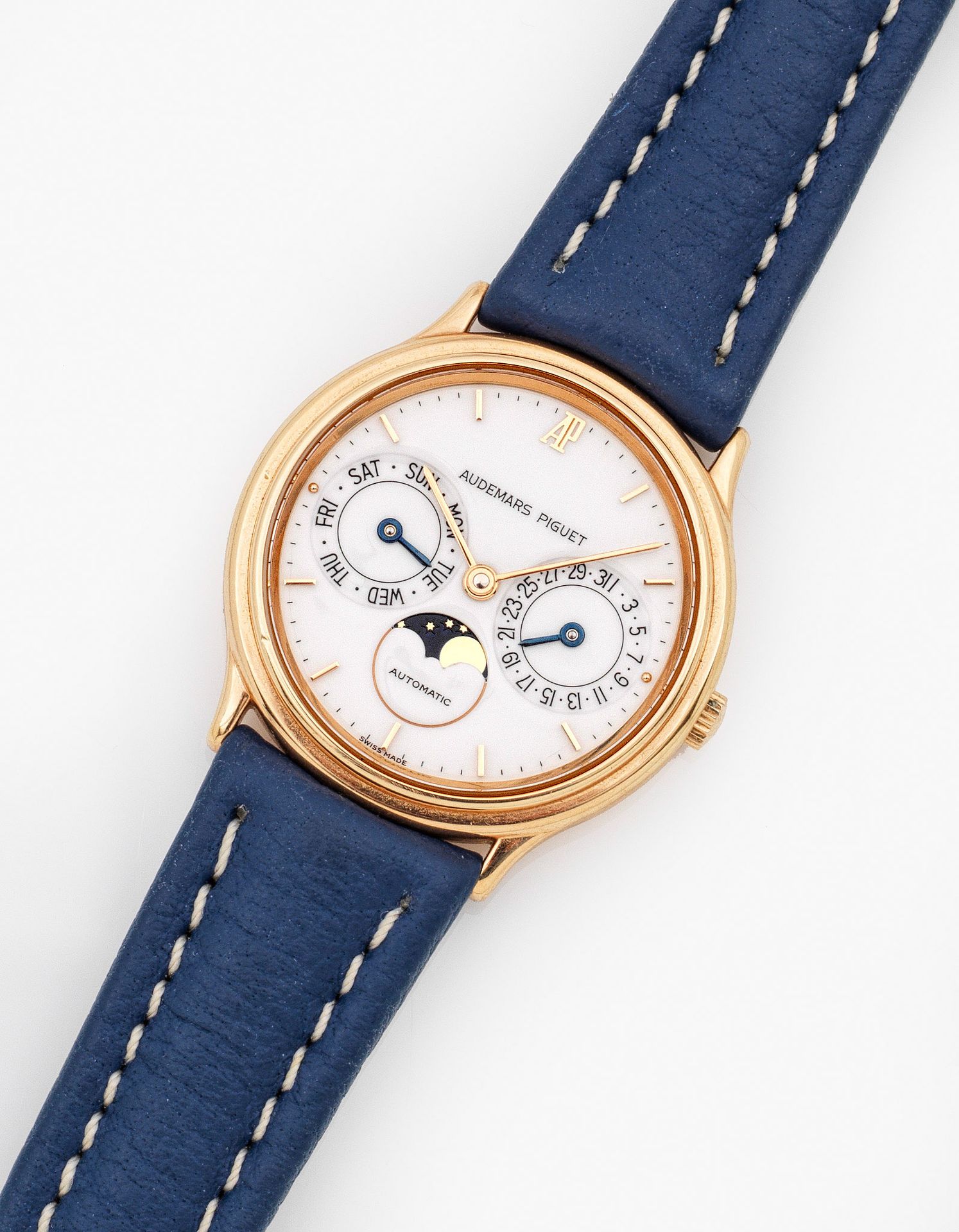 Null Men's wristwatch by Audemars Piguet-"Day Date Moon" from 1996
Round, profil&hellip;