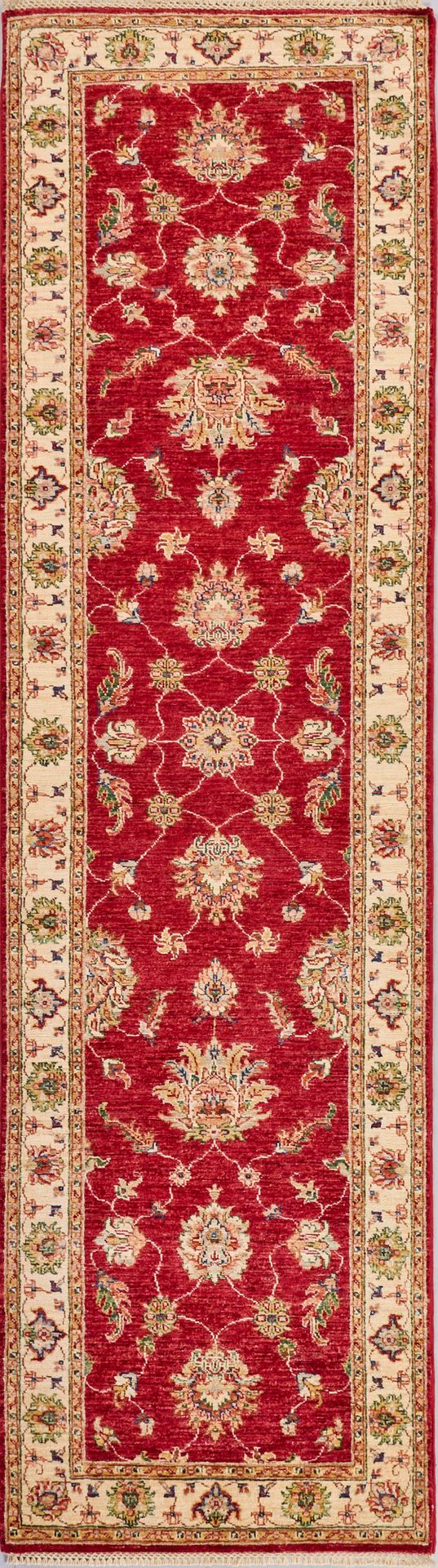 Null Afghan Farahan runner with brick pattern Afghanistan. Wool on cotton. The r&hellip;