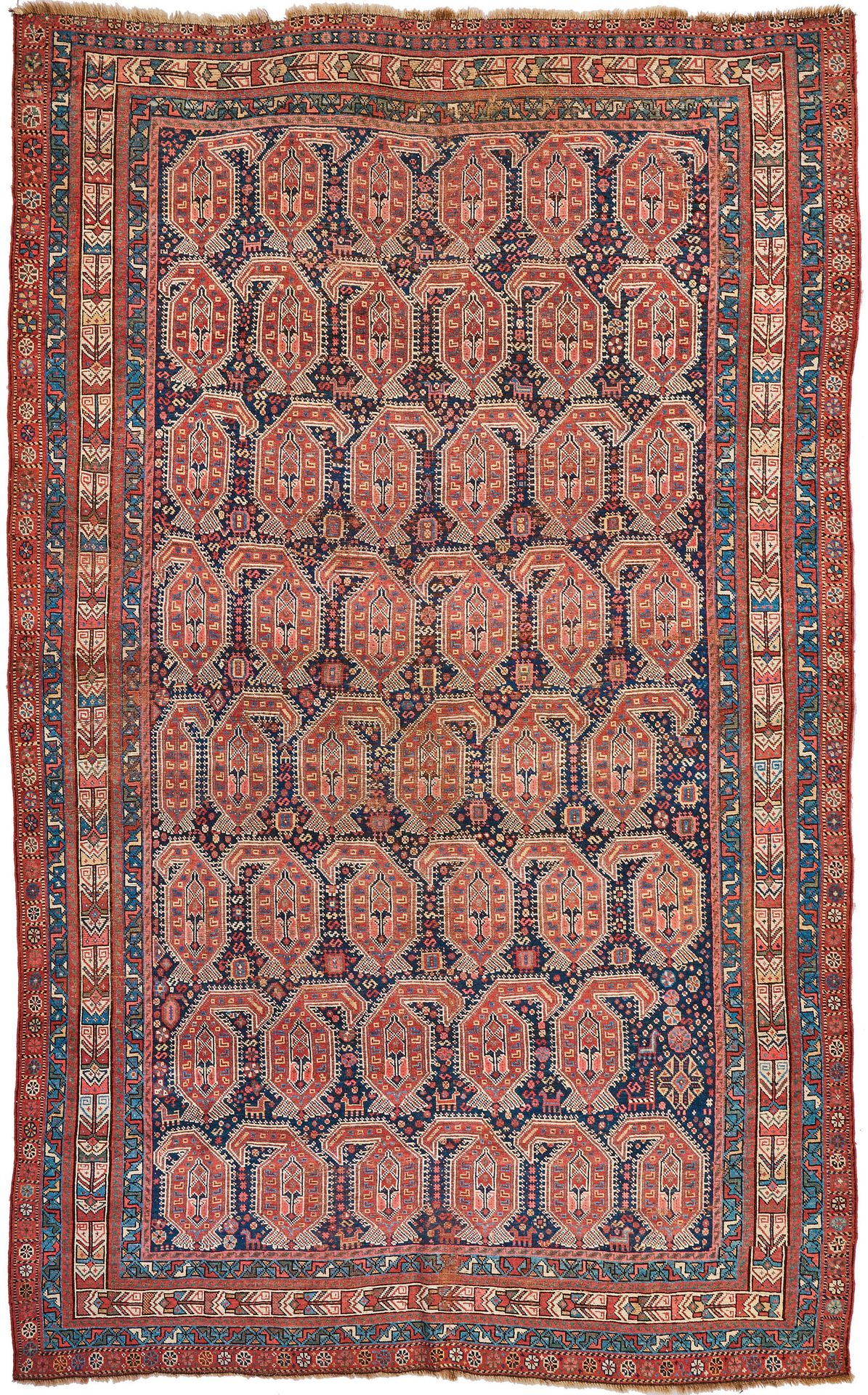 Null Rare tapis gashgaï ancien Perse. Vers 1900. Laine sur laine. Couleurs natur&hellip;