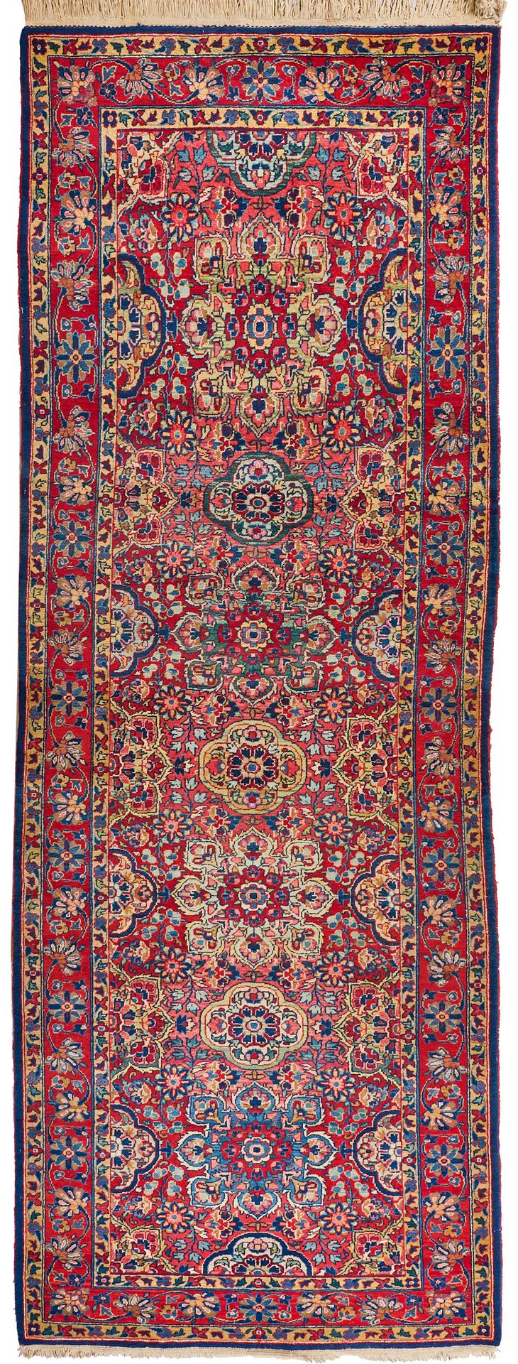 Null Wide sarough runner Persia. Mid 20th century; wool on cotton. The red centr&hellip;