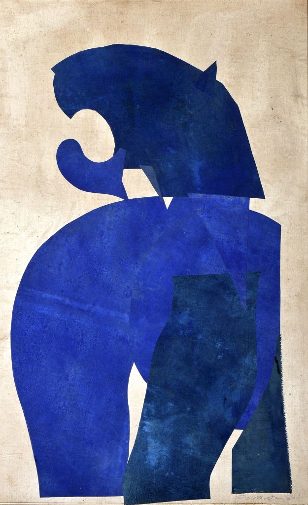 JÚLIO POMAR - 1926-2018 "Tigre Azul" JÚLIO POMAR - 1926-2018 "Tigre Azul", 拼贴画和丙&hellip;