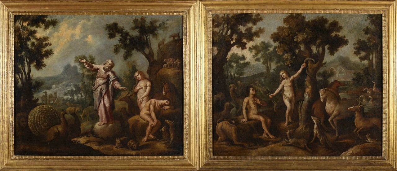 BENTO COELHO DA SILVEIRA - c. 1620-1708 "Creation of Eve" and "Original Sin" BEN&hellip;