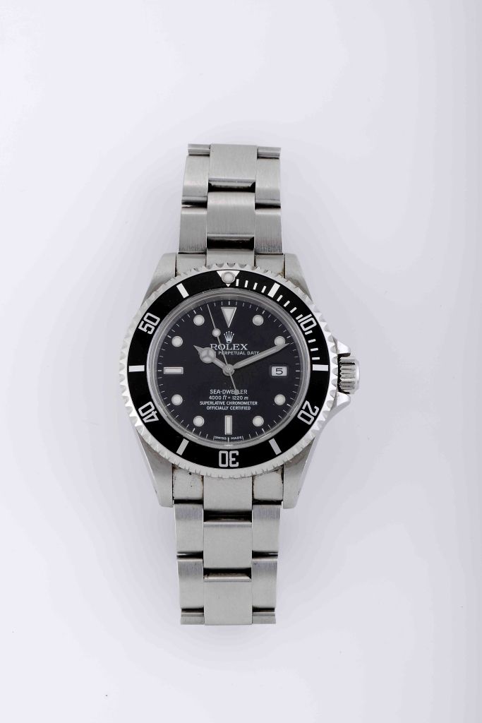 A ROLEX wristwatch, model SEA-DWELLER ROLEX Armbanduhr, Modell SEA-DWELLER, Edel&hellip;