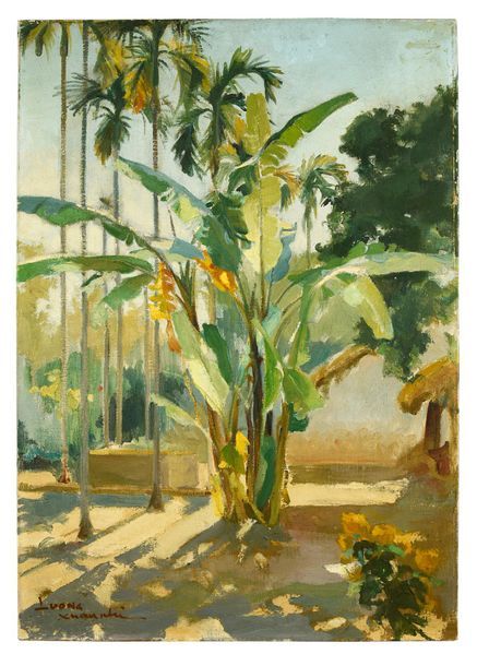 Luong Xuan Nhi (1914-2006) 
Le jardin de bananiers (1939)
Huile sur toile, signé&hellip;