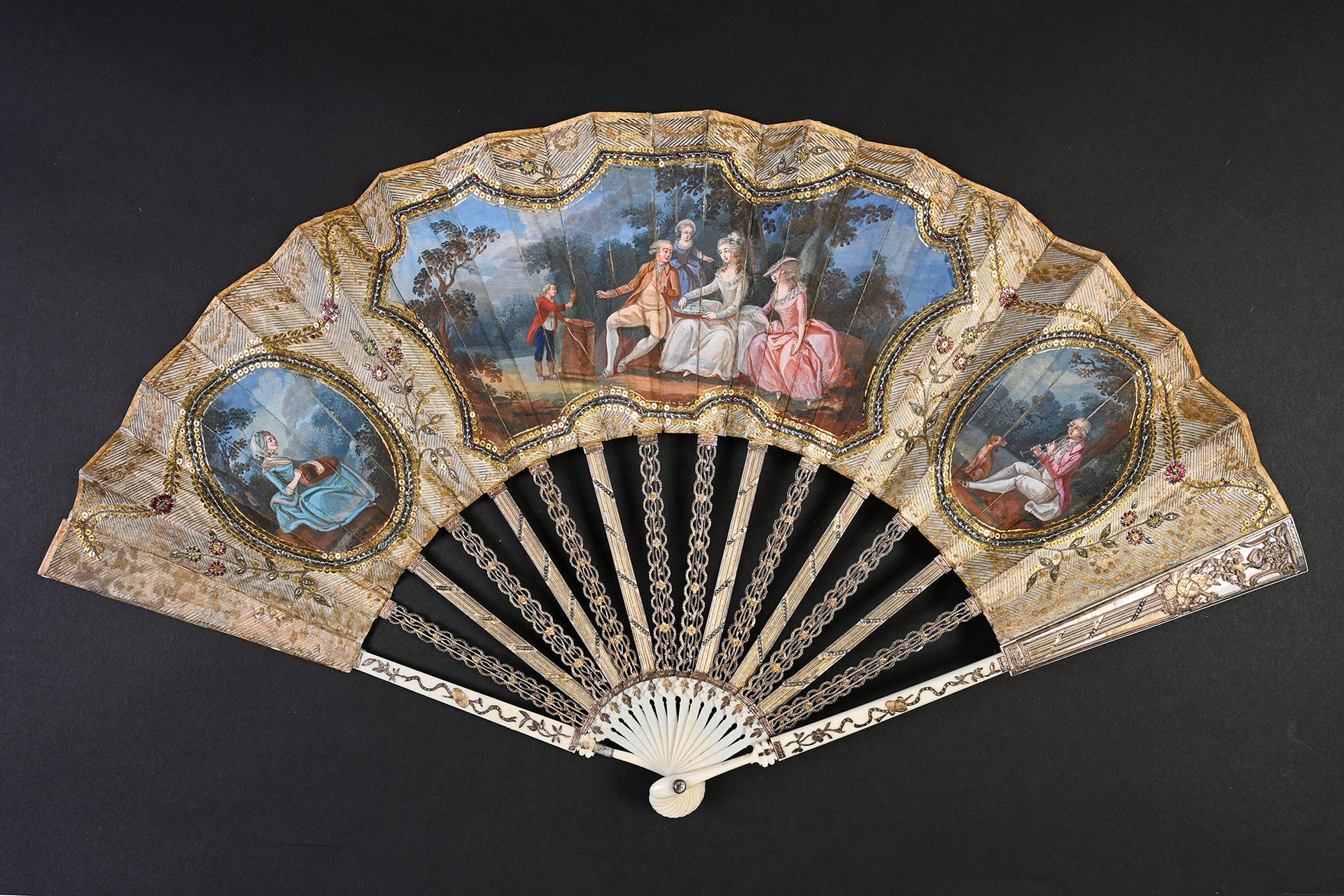 Null The little forget-me-not merchant, ca. 1780-1790
Folded fan, the painted si&hellip;