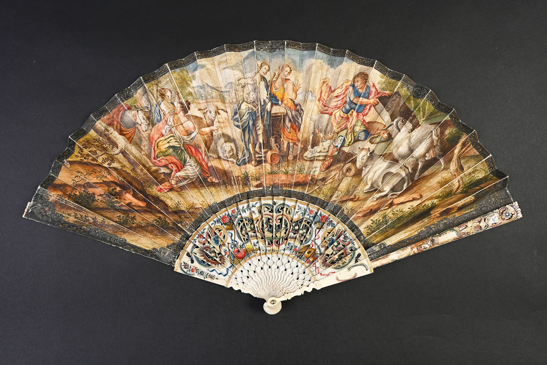 Null The Daughters of Laban and Jacob, ca. 1750
Folded fan, the cabretille leaf &hellip;