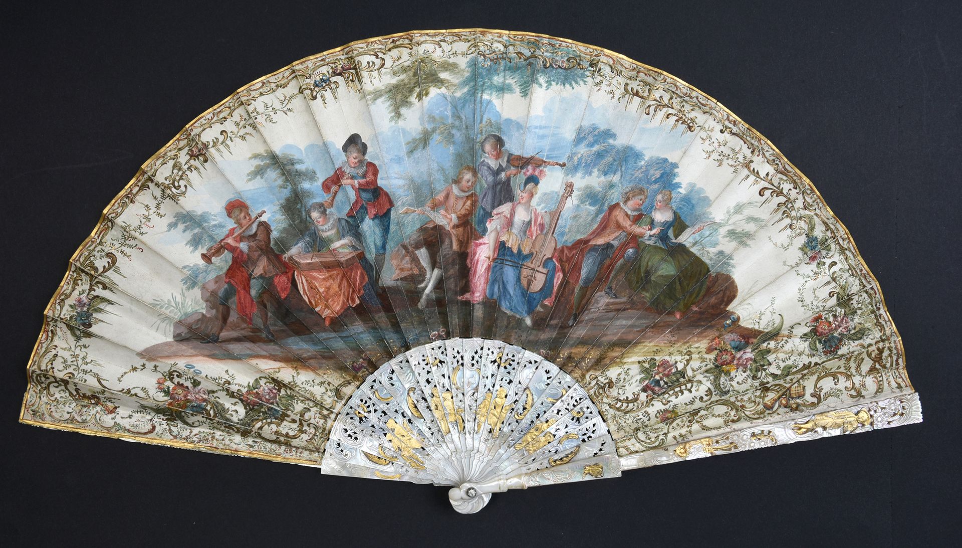 Null Concerto galant, 18th - 19th centuries
Folded fan, the double skin sheet mo&hellip;