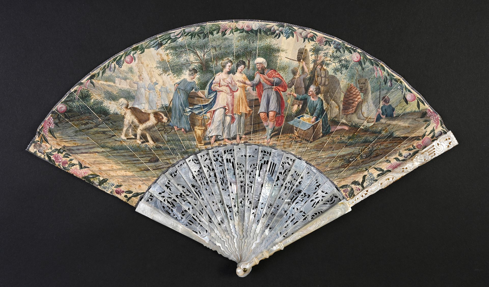 Null Jewels for Rebecca, ca. 1750
Folded fan, the skin sheet, mounted in English&hellip;
