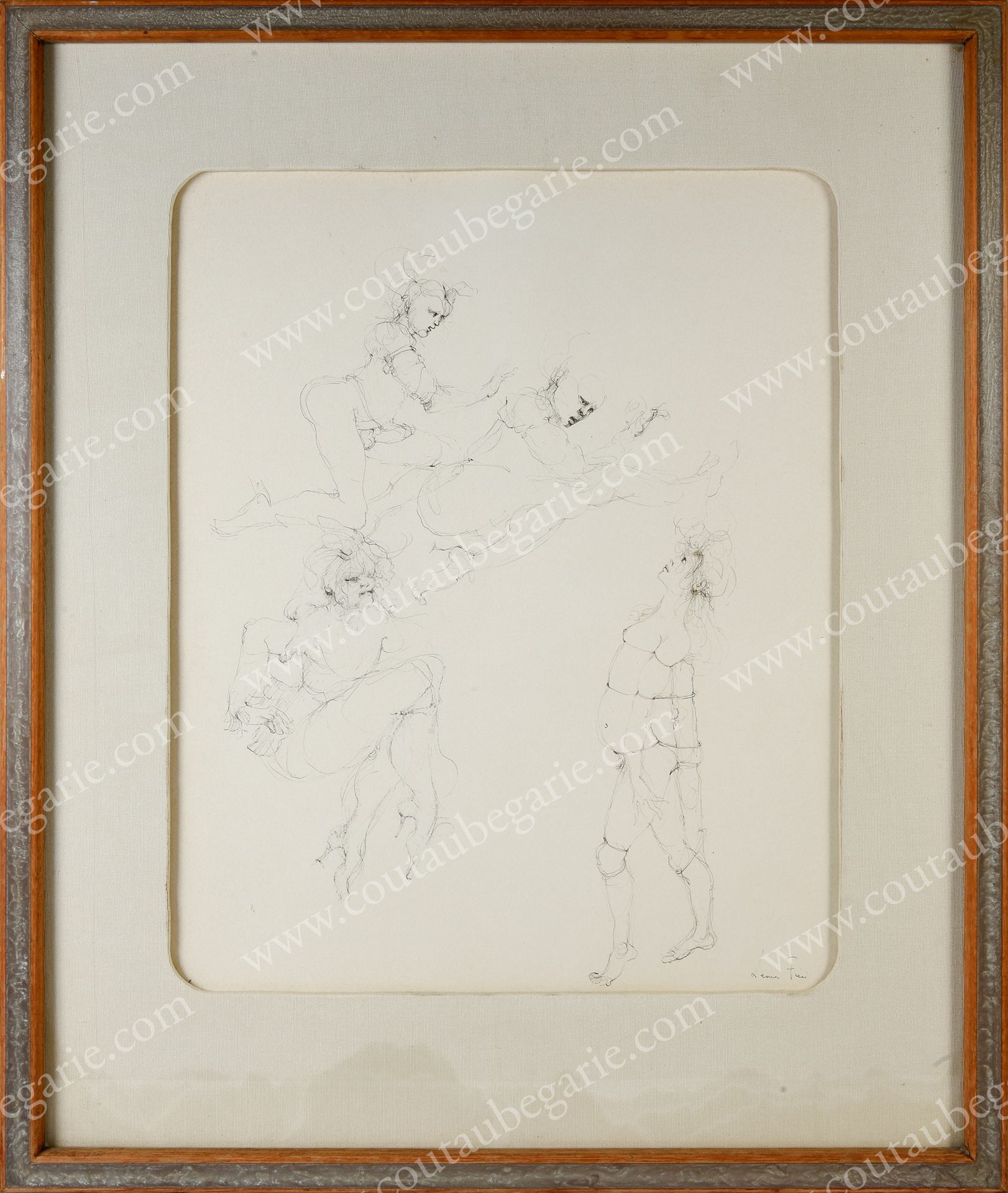 FINI Léonor (1908-1996). Scene erotiche.
Disegno a inchiostro marrone su carta, &hellip;