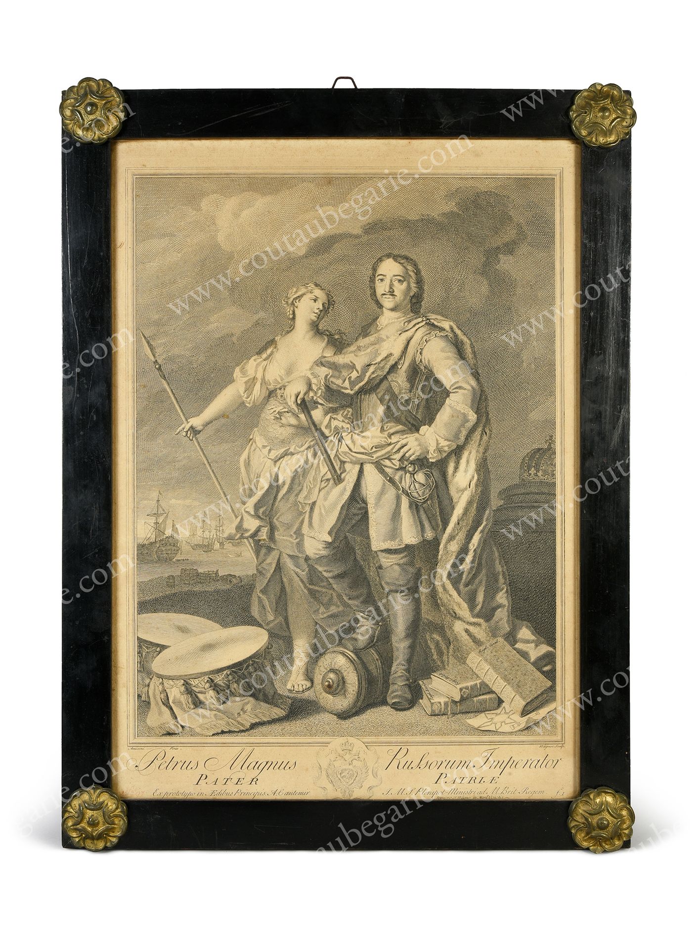 WAGNER Joseph (1706-1780). L'empereur Pierre le Grand (1672-1725).
Gravure signé&hellip;