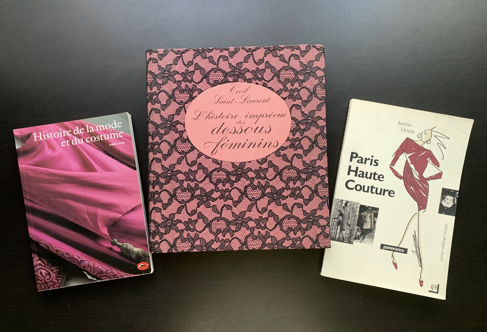 Tre libri in francese sulla moda e l'alta moda. Histoir…