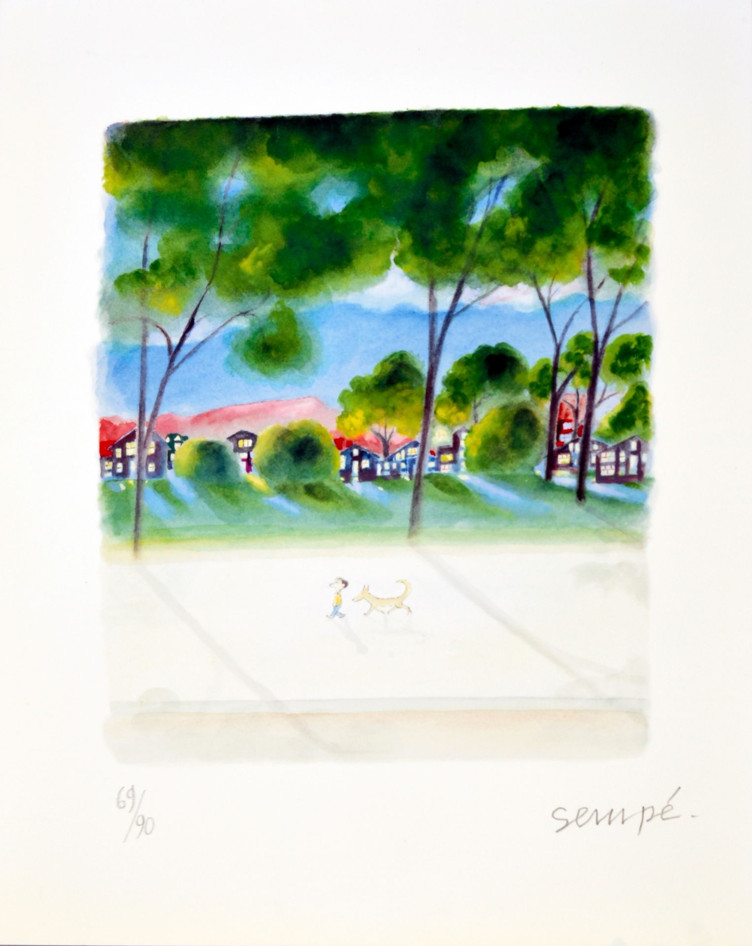 SEMPE Lithograph La Promenade.
Signed lower right in pencil and numbered 69/90.
&hellip;